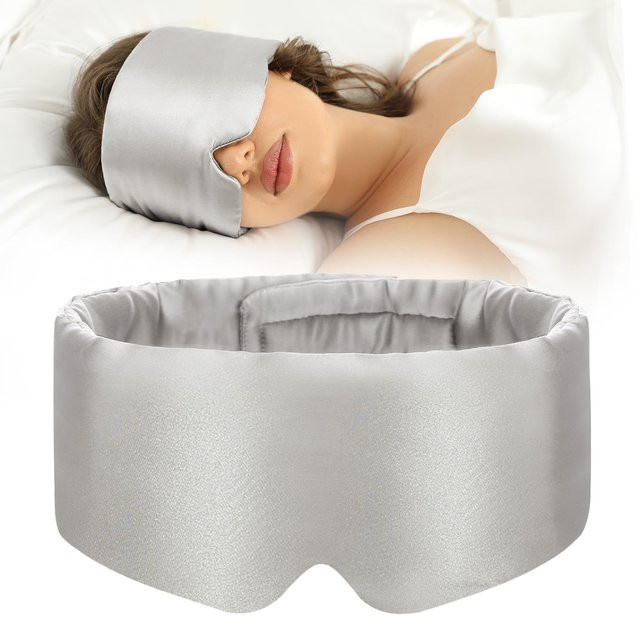 Seidenschlafmaske aus 100 % Maulbeerseide, Unisex - Bild 1