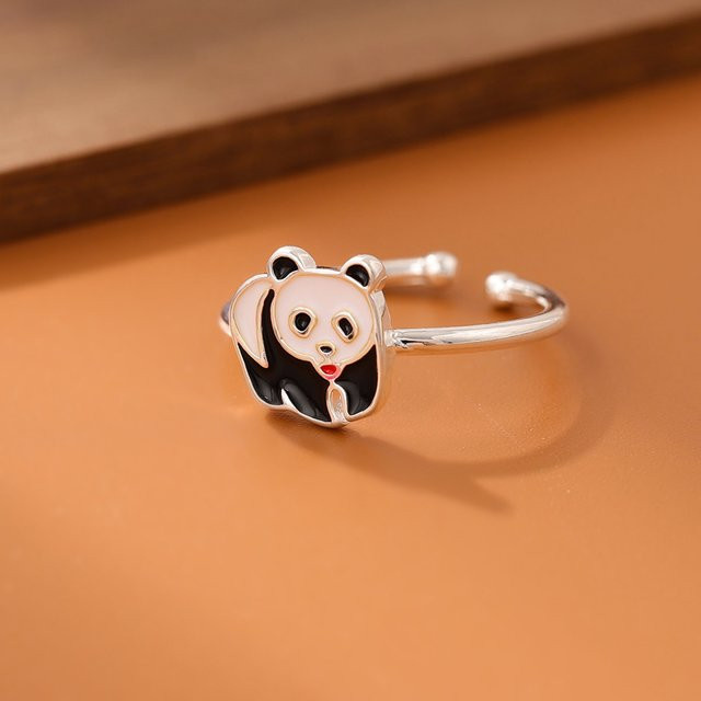GaGa-Duck Anhänger, 925 Silber, Panda, Epoxidharz - Bild 1