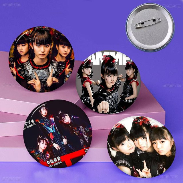 B-BABYMETAL Button Pin, runder Metall-Anstecker, Kinder - Bild 1