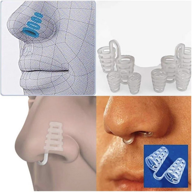 Anti-Schnarch-Nasendilatator, Silikon-Nasenklammer, Unisex - Bild 1