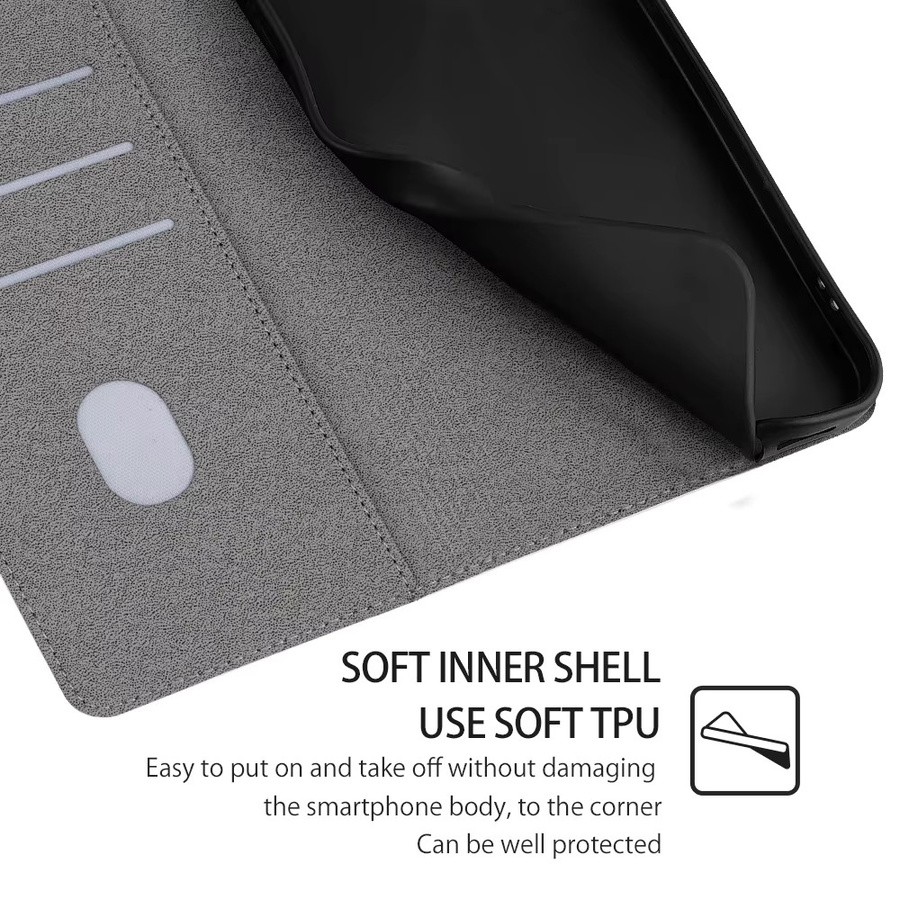 Magnetische Flip-Ledertasche als Kartensteckplatz-Halter für Xiaomi Poco M7 Pro M6 M5 M4 Pro M6 Plus M5S - Bild 4