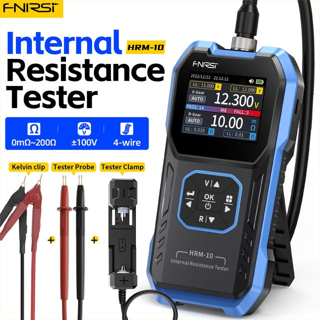FNIRSI HRM-10 Batteriespannungs- und Innenwiderstandstester für Lithium-Eisenphosphat und 18650-Batterien - Bild 1