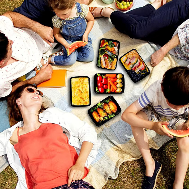15er-Pack Fanying Lebensmittelbehälter aus Kunststoff mit Deckel, stapelbare und mikrowellengeeignete Bento-Lunchboxen zur Mahlzeitenvorbereitung - Bild 3