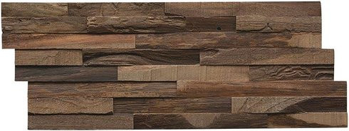 INDO Wandverblender INDO Teak Elegance, braun, geölt, Holz, Stärke: 2 cm - Bild 1