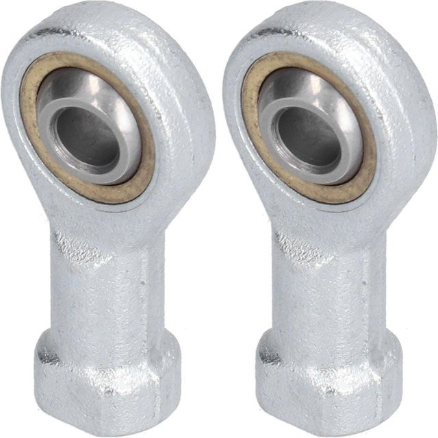 2 Stück Fisheye-Gelenklager Radialgelenklager SI6T KSA6T aus Stahl in Silber für Maschinen und Elektrowerkzeuge von TOMTOP JMS - Bild 1