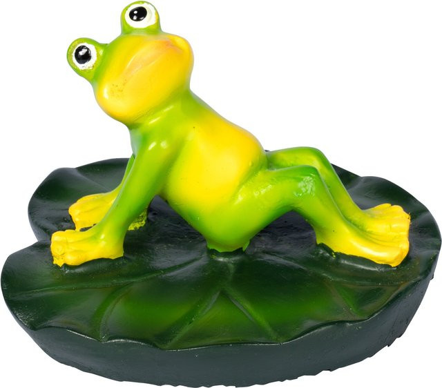 Viva Domo Teichfrosch Tischdeko in Grün und Gelb - Bild 1