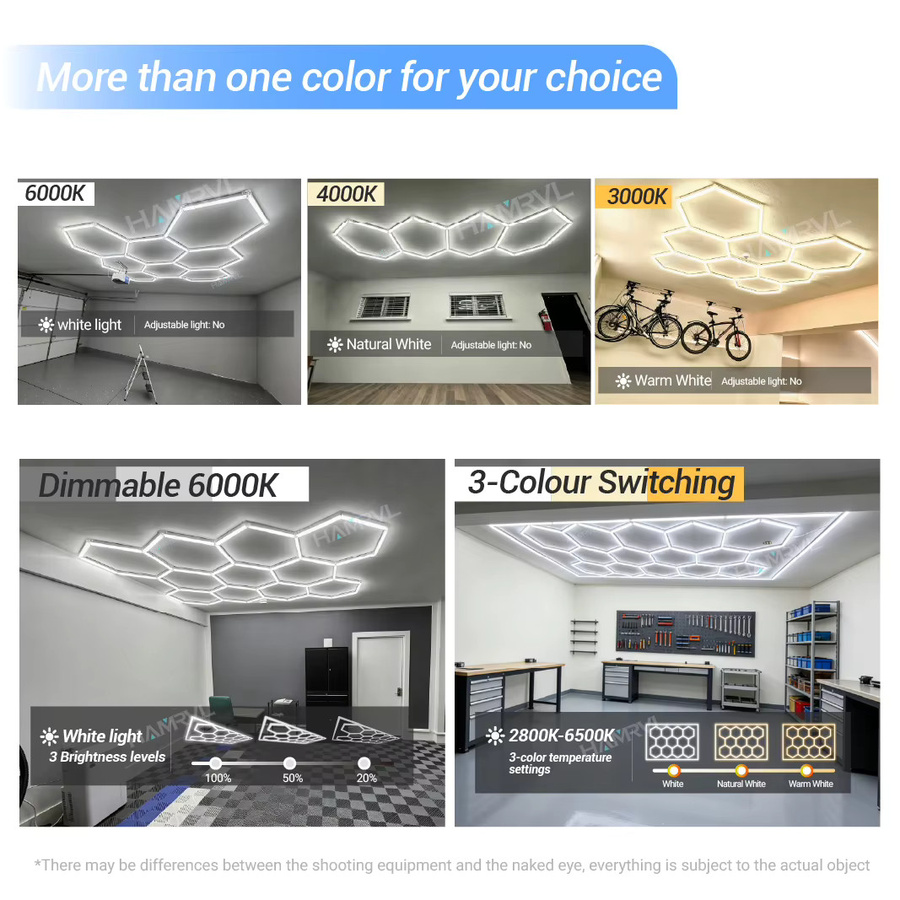 HAMRVL LED-Rechteckleuchte als Deckenlampe mit Farbwechsel und Dimmfunktion in Weiß und Multicolour - Bild 3