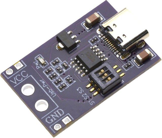 SZFYDOSH USB-C PD Trigger Modul für Schnellladung QC AFC PD2.0 PD3.0 zu DC Spoof Scam Detektor zur Anpassung von Notebook-Netzteilen - Bild 1