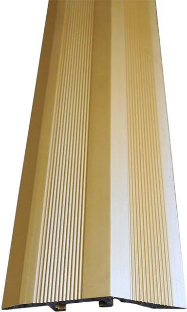 Döllken Profiles Ausgleichsprofil mit Dübeln aus Messing und Aluminium in Gold, Länge: 900 mm, Durchmesser: 10 mm, Tiefe: 40 mm - Bild 1