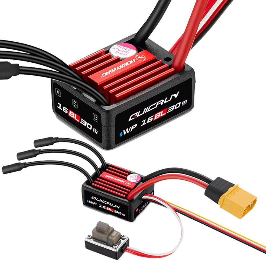 Hobbywing QuicRun 16BL30 G2 30A Bürstenloser ESC, Wasserdichter Geschwindigkeitsregler - Bild 3