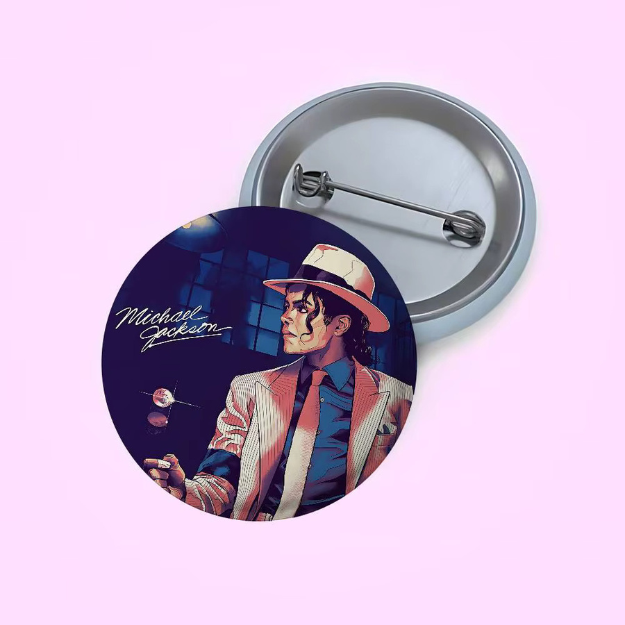 Michael Jackson Abzeichen, Weißblech, Brosche - Bild 6