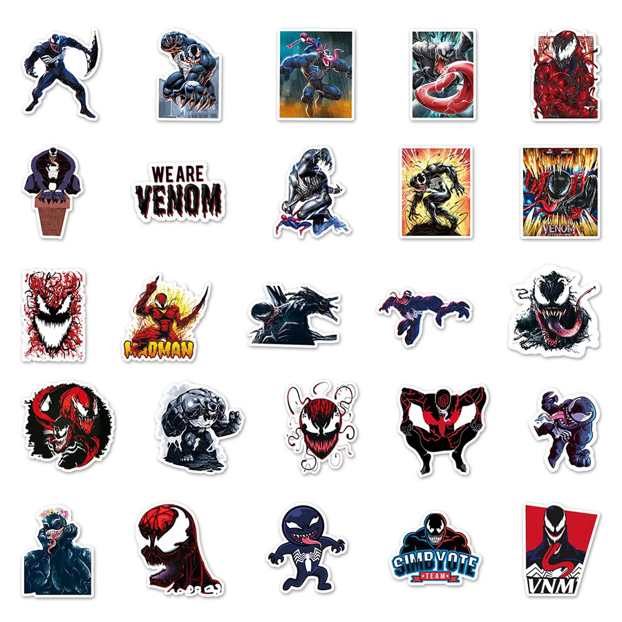 Marvel Comics Carnage Venom Schurken-Graffiti-Aufkleber, Bunt / Mehrfarbig - Bild 3