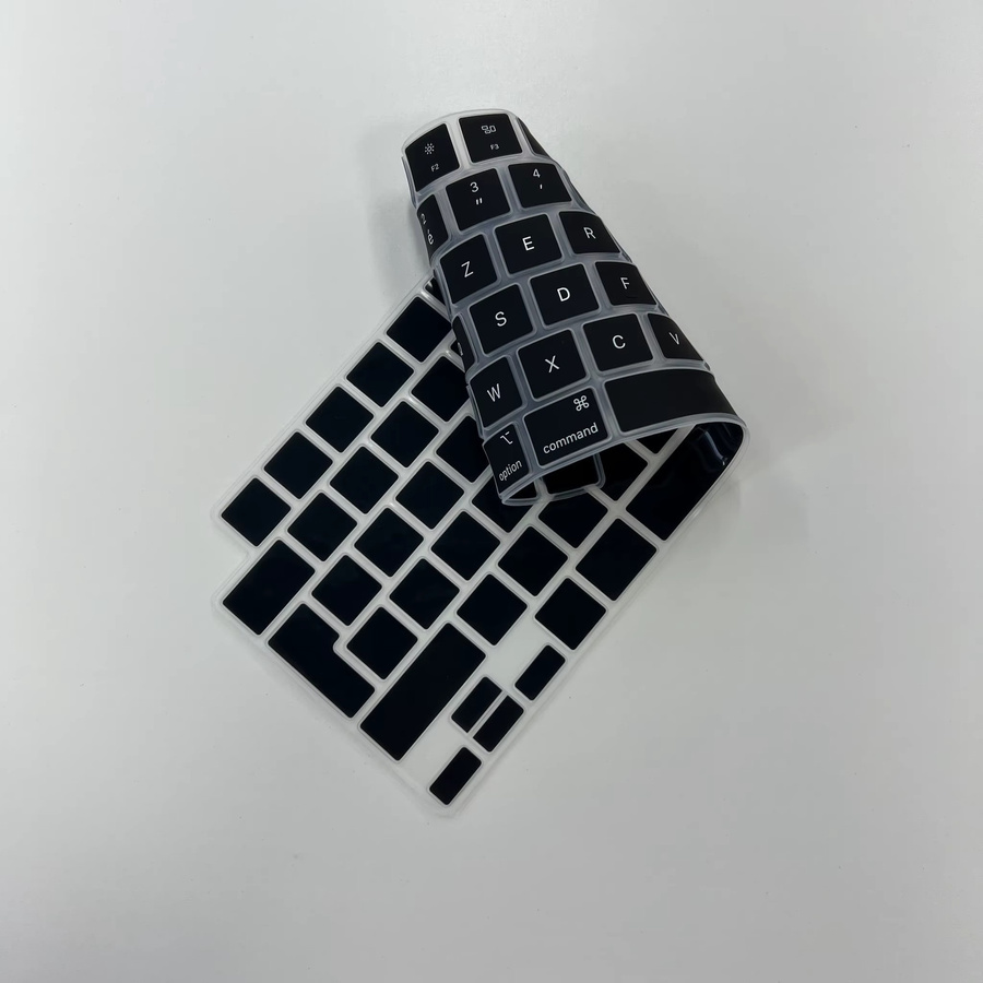 Silikon Tastaturschutz für Apple MacBook Pro 13 Zoll mit Touch ID A18/A3404, Französische Tastaturfolie mit UK-Layout, wasserdicht - Bild 1