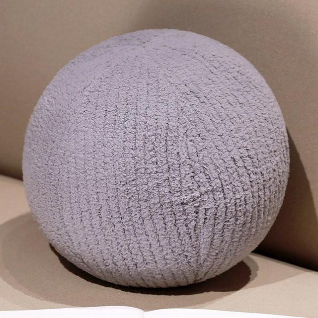 Yiran toy Plüschball Kissen Grau, Durchmesser: 30 cm - Bild 1