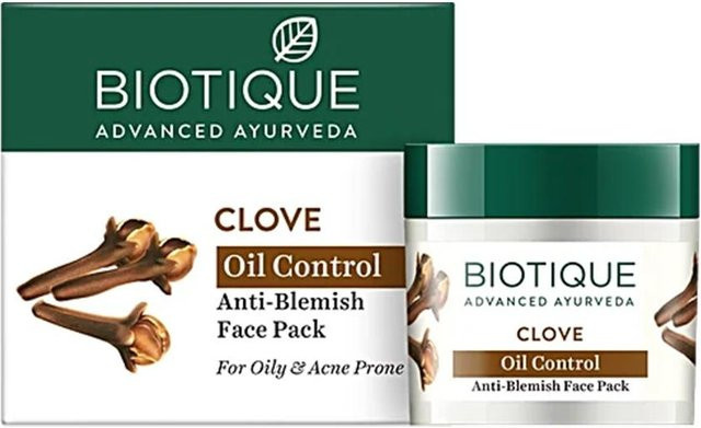 Biotique Nelkenöl Gesichtsmaske, 75g, für unreine Haut und Akne - Bild 1