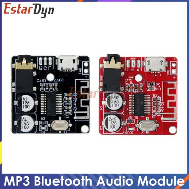Estardyn Bluetooth 5.0 Audio-Empfänger-Modul in Schwarz mit MP3-Decoder, AUX, TF-Karte und USB-Wiedergabe für DIY Car Home Stereo Lautsprecher - Bild 1