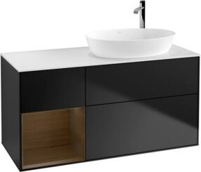 V&B Waschtischunterschrank Finion Wandbeleuchtung in Weiß lackiert, Breite: 120 cm, Tiefe: 50,1 cm, Höhe: 50,1 cm - Bild 1