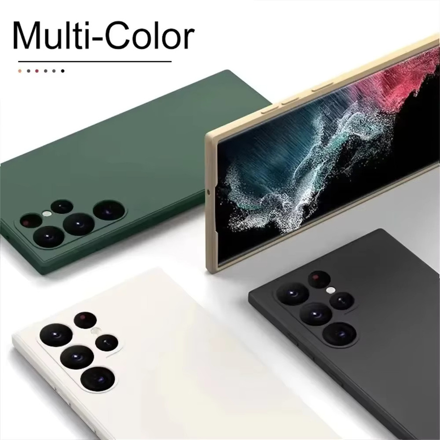 Silikon-Schutzhülle für Samsung S23 mit Fallprävention in Blau und Grün - Bild 2