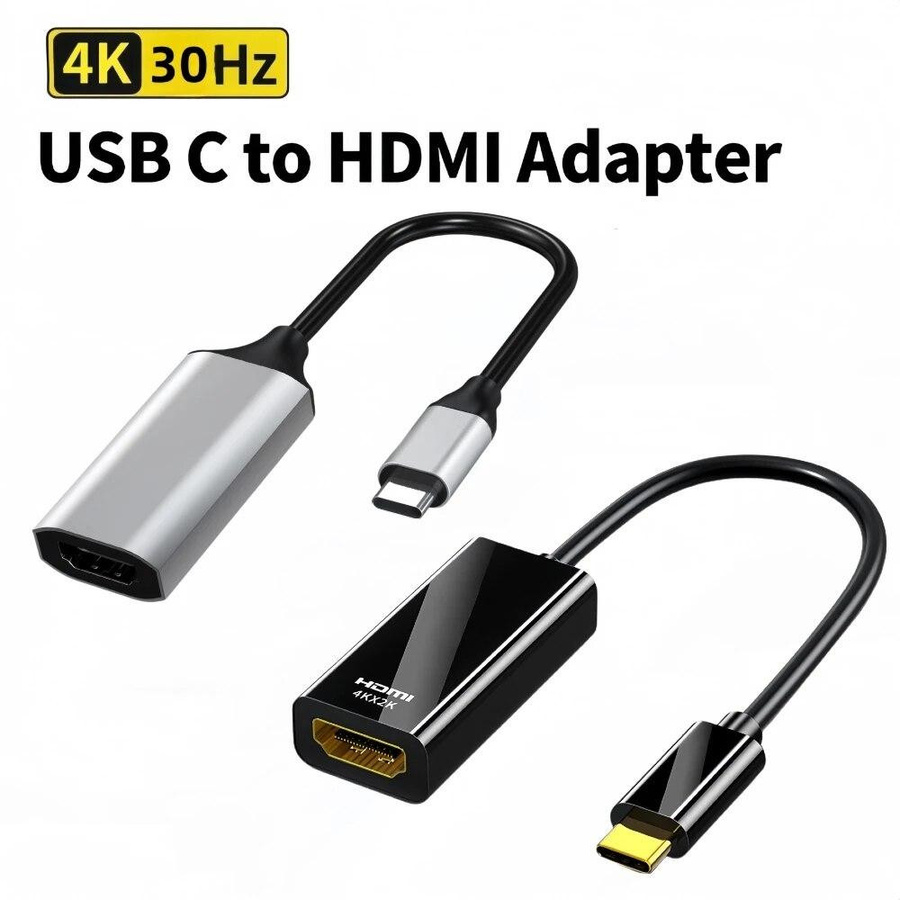 Kebidumei USB-C zu HDMI Adapter 4K UHD Konverter in Schwarz für MacBook und Laptop - Bild 4