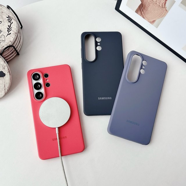 Samsung MagSafe Silikon-Magnetgehäuse für Galaxy S26 Ultra, S26 Plus und S26 in Blau - Bild 1