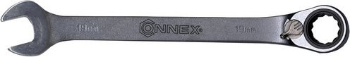 Connex Knarrengabelringschlüssel aus Stahl in Silber, Schlüsselgröße: 19 mm - Bild 1