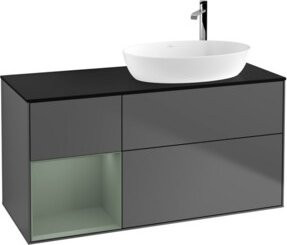 V&B Waschtischunterschrank Finion in Anthrazit, Breite: 120 cm, Tiefe: 50,1 cm, Höhe: 50,1 cm - Bild 1