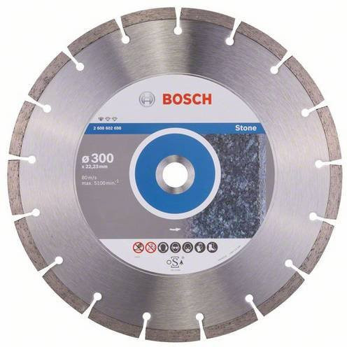 Bosch Diamanttrennscheibe Standard for Stone in Silber, Durchmesser: 300 mm - Bild 1