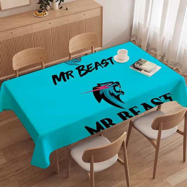 Potdemiel Tischdecke Mr Gaming Beast, wasserabweisend, Türkis, B/H: 90 x 140 cm - Bild 1