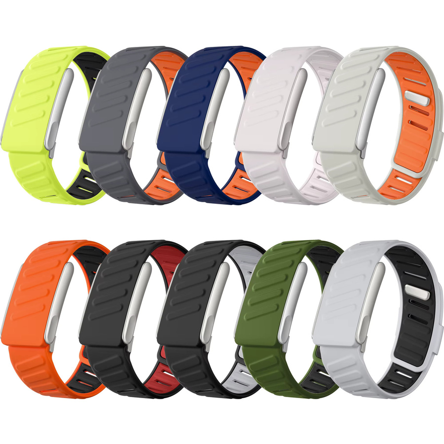 QCTOG Smartwatch-Armband, Silikon, Schwarz, Whoop 5.0 MG - Bild 2