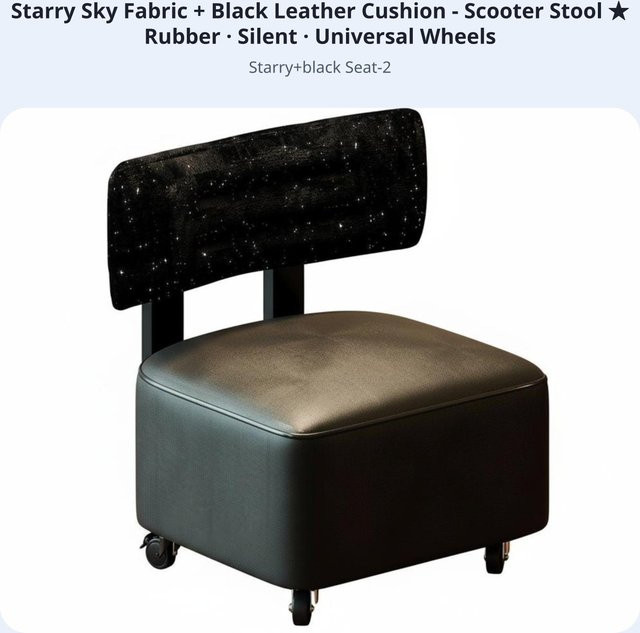 Binchi Outdoor Product Niedriger Rollstuhl mit Rückenlehne in Schwarz für Senioren - Bild 1