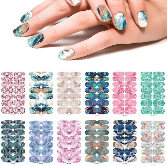 Nagelaufkleber mit Nagelfeile, 10/12 Blatt, Kinder - Bild 1