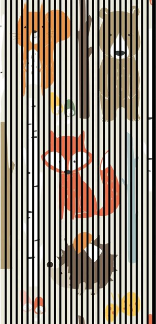 FN Acustico Akustikplatte Foxi in Bunt aus PET und MDF mit modernem Design, H x B x T: 2.400 x 1.133 x 19 mm - Bild 1