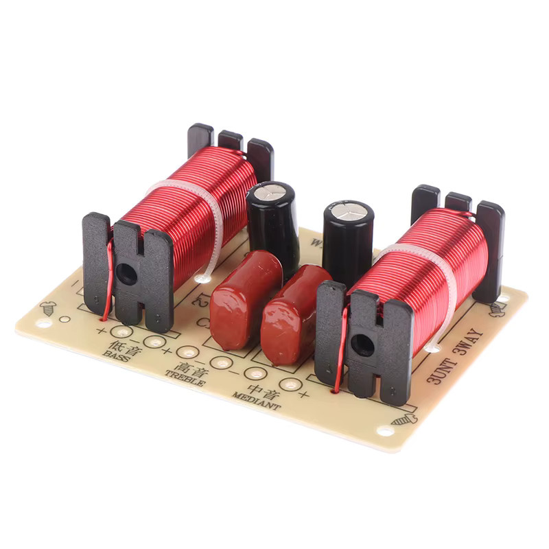 JETTING 3-Wege Audio-Lautsprecher-Crossover-Schaltung Frequenzteiler für Höhen, Mitteltöner und Bass, 900-4000Hz, Multicolor - Bild 3