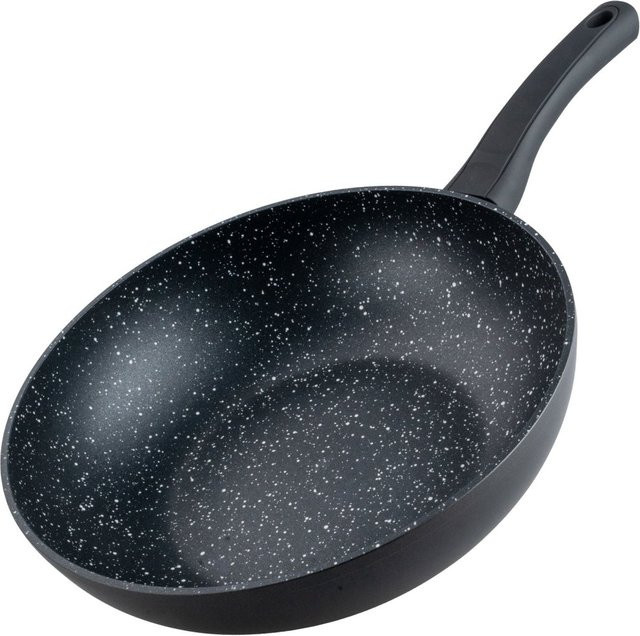 Fackelmann Wokpfanne Marble aus Aluminium mit Antihaftbeschichtung, Farbe: Anthrazit/Schwarz, Durchmesser: 28 cm - Bild 1