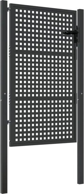 vidaxl Gartentor aus Stahl in Anthrazit mit Drahtgeflecht B: 105 cm, H: 175 cm - Bild 1