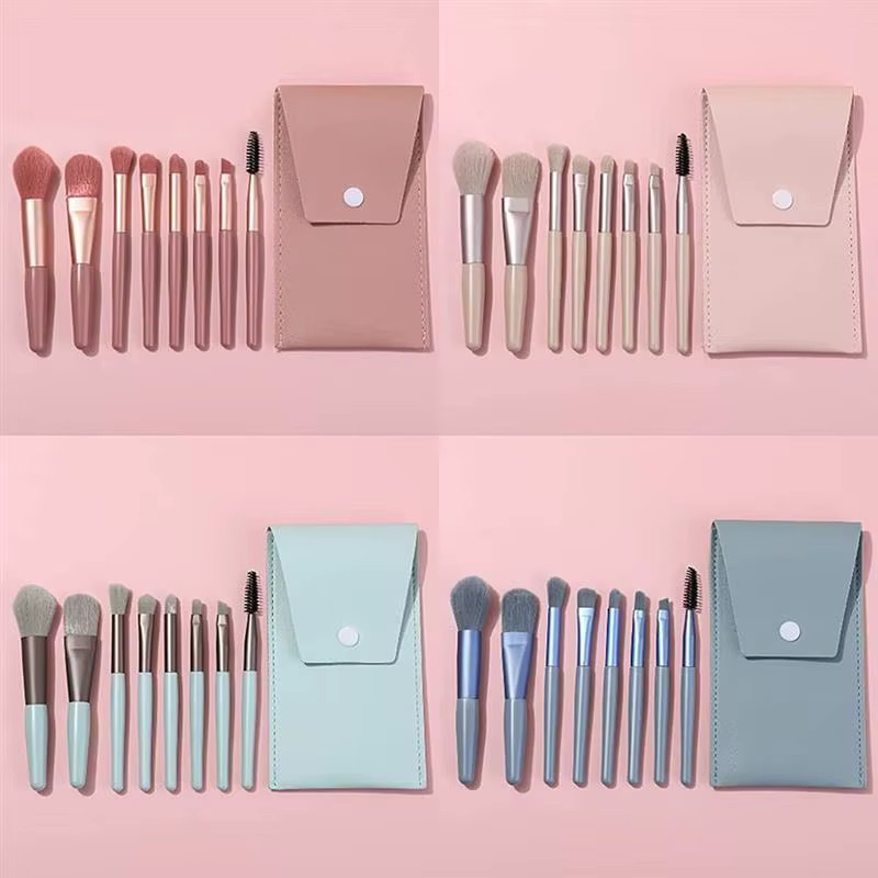 Make-up Pinsel Set, Mini Reise-Set für Lidschatten, Foundation, Puder, Wimpern, Lippen, Concealer, Rouge - Bild 2