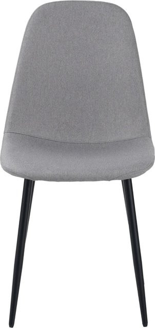 Albatros Esszimmerstühle BARI 4er Set Grau mit Strukturstoff-Bezug und Metall-Gestell im Vintage Design - Bild 1