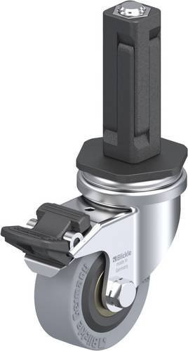 Blickle LRA-VPA 50K-FI-EV02 Lenkrolle mit Feststeller in Schwarz-Grau mit 50 mm Rad-Durchmesser und 40 kg Tragfähigkeit - Bild 1