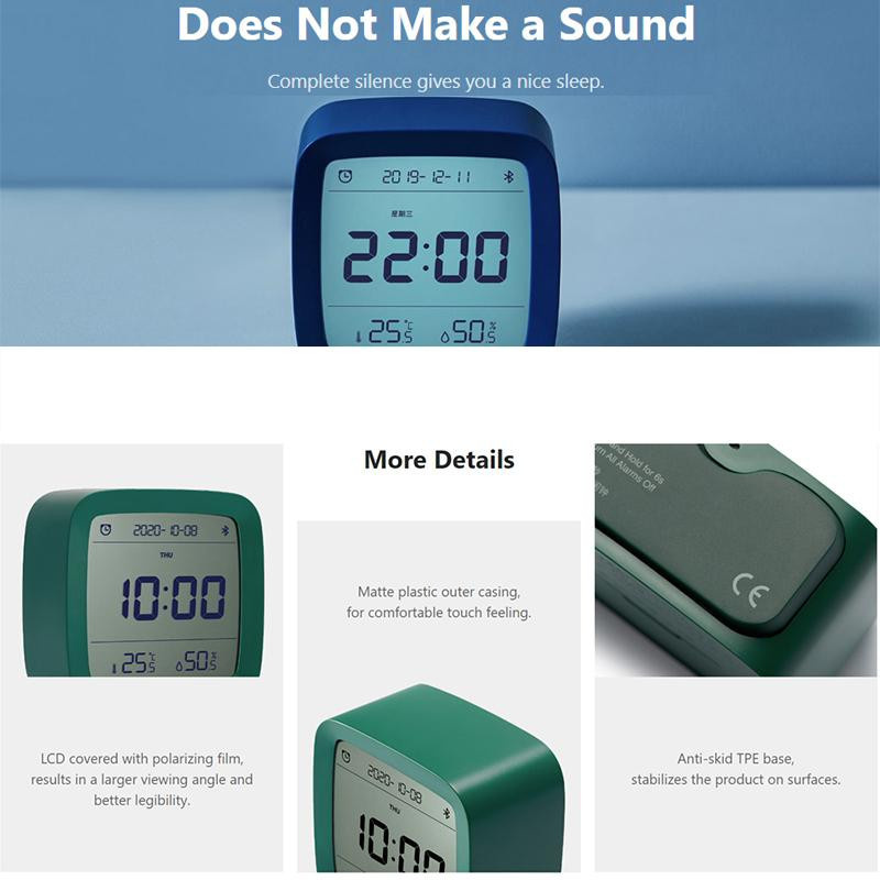 Xiaomi Qingping Bluetooth Wecker in Weiß - Bild 2