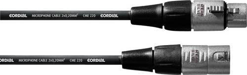 Cordial CFM 2,5 FM XLR Verbindungskabel Schwarz, Länge: 2,50 m, 1x XLR-Buchse zu 1x XLR-Stecker - Bild 1
