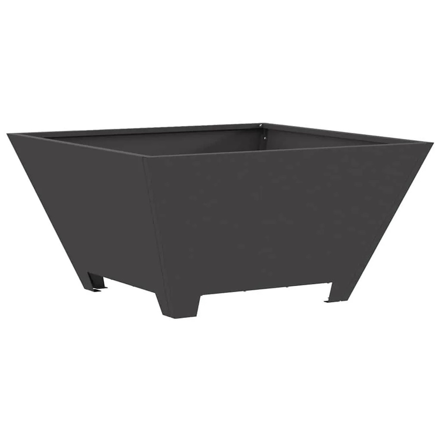 vidaXL Feuerstelle aus Stahl in Schwarz B/T/H: 60 x 60 x 30 cm - Bild 2