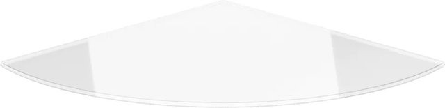 ECOfoxx Funkenschutzplatte aus Glas als Glasbodenplatte Viertelkreis, Farbe: transparent, B/T: 110 x 110 cm - Bild 1