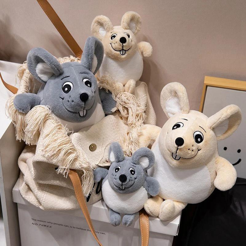 Graues Maus Plüschtier, 16cm - Bild 3