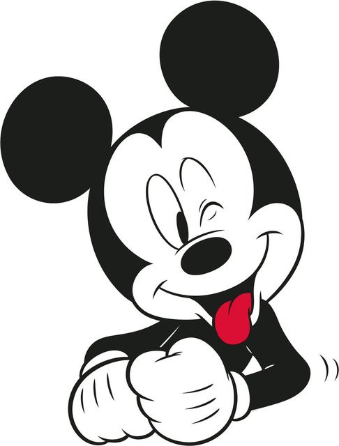 Komar Wandbild Mickey Mouse Lines Paper Poster, Multicolor, Breite: 50 cm, Höhe: 70 cm - Bild 1