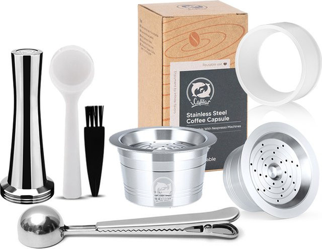 Belr-Housewares Wiederverwendbare Kaffeekapseln For 3 Hearts Lov Passione Kompatibel mit Tchibo Cafissimo Easy und Caffitaly Maschinen - Bild 1