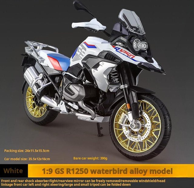 Linyi toy car Gs R1250 Großes Motorrad Abenteuer, Fahrzeug, 1:9, ab 14 Jahre - Bild 1