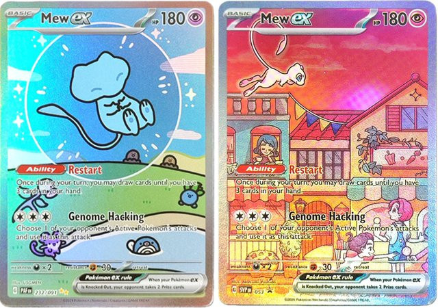 Bandai Pokémon-Karten Mew Ex, Sammelkartenspiel, Englisch - Bild 1