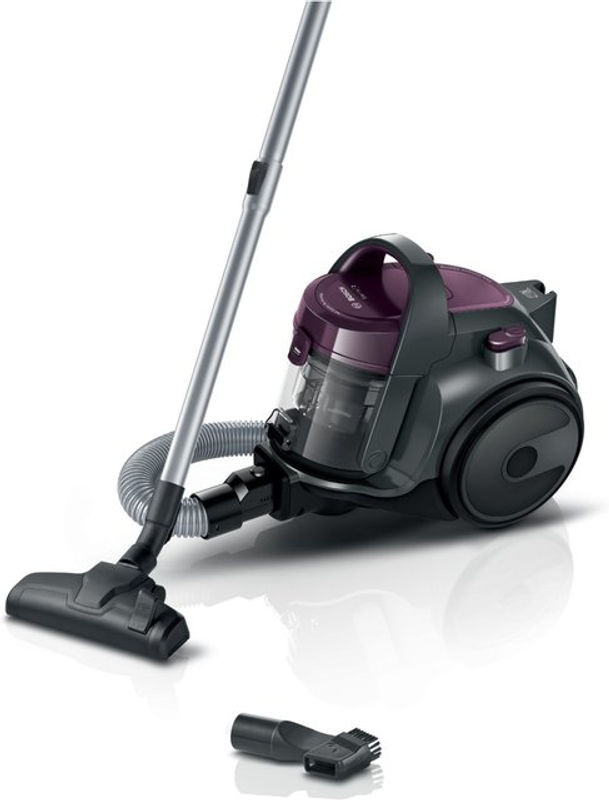 Bosch Cleann'n Allergy BGC05AAA1 beutelloser Bodenstaubsauger in Lila/Grau mit waschbarem Vorfilter - Bild 2