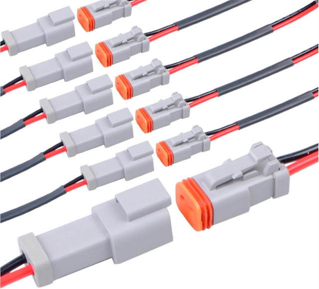 Wasserdichter DT-Stecker Set mit männlichen und weiblichen Drahtverbindern für Automobilelektrik, passend für 18AWG - Bild 1
