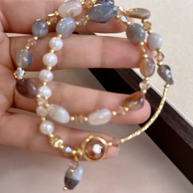 Taoya Armband, Natursteinperlen, Perlenmetall, Damen - Bild 4